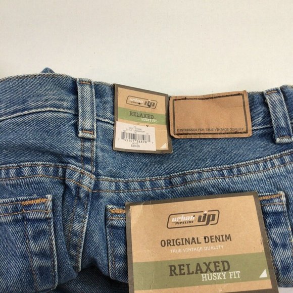 Urban Pipeline Relaxed Husky Fit Sz10 Boys Adjustable Waist Distressed Denim NEW - Picture 3 of 7